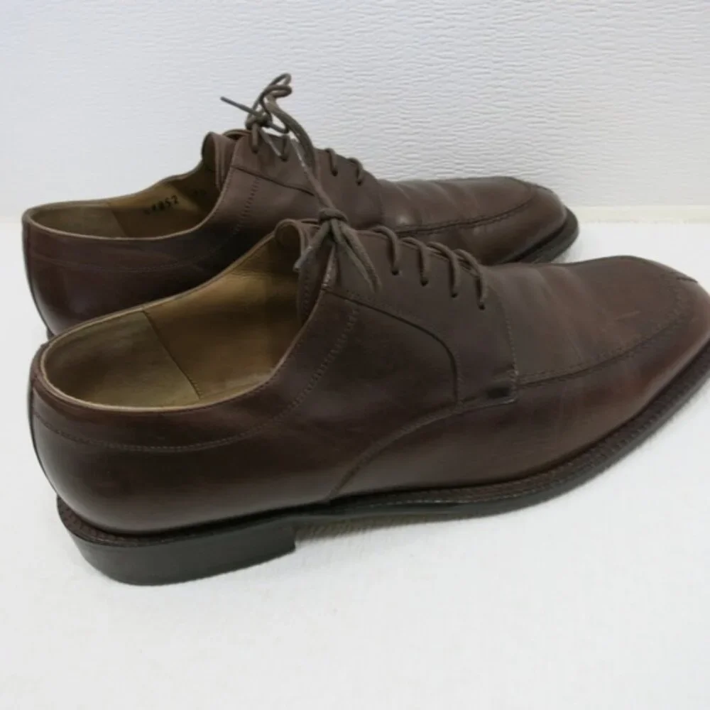 Steeple Gate Brown Leather Split Toe Oxfords Men's Dress Footwear Shoes Sz 10 D